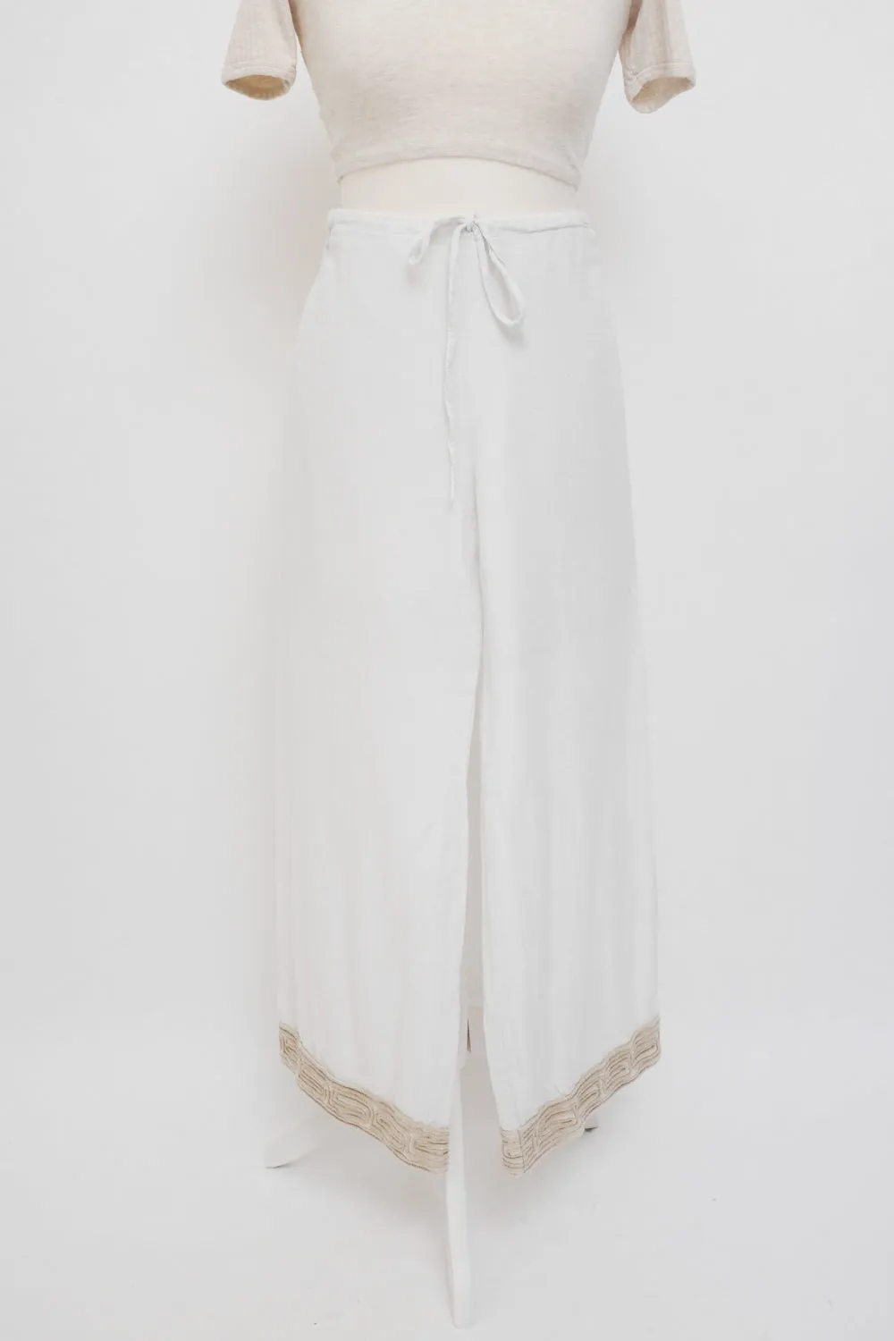 0058_COTTON WIDE LEG WHITE PANTS