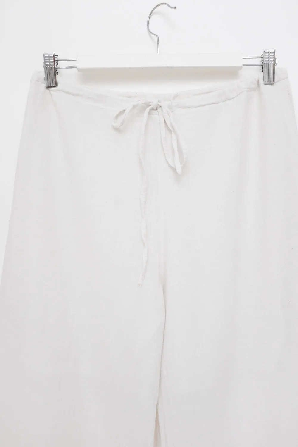 0058_COTTON WIDE LEG WHITE PANTS