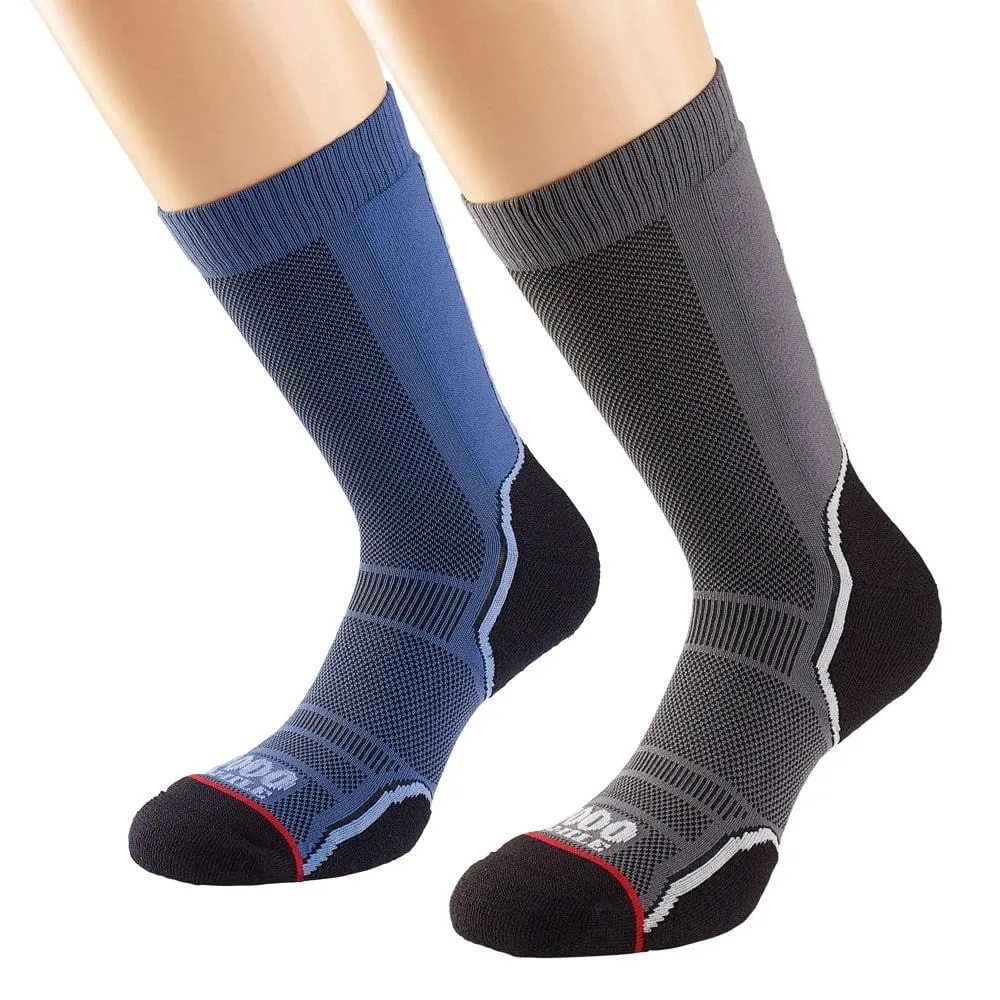 1000Mile Mens 2 Pack Trail Socks -NAVY