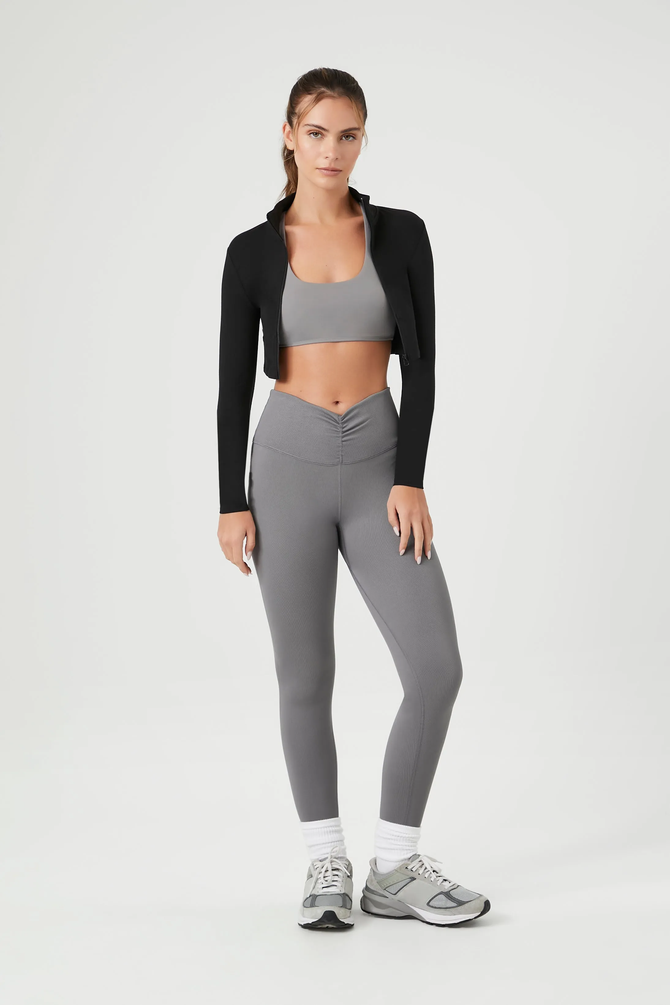 Active Cropped Corset Jacket