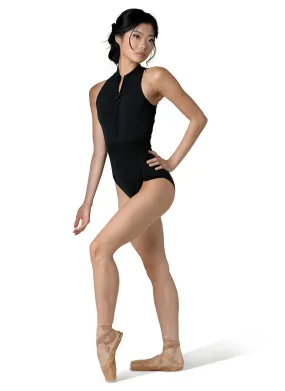 Adult Madison Scuba Leotard With Zigzag Texture