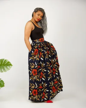 African Print Ankara Maxi Skirts - Olaku