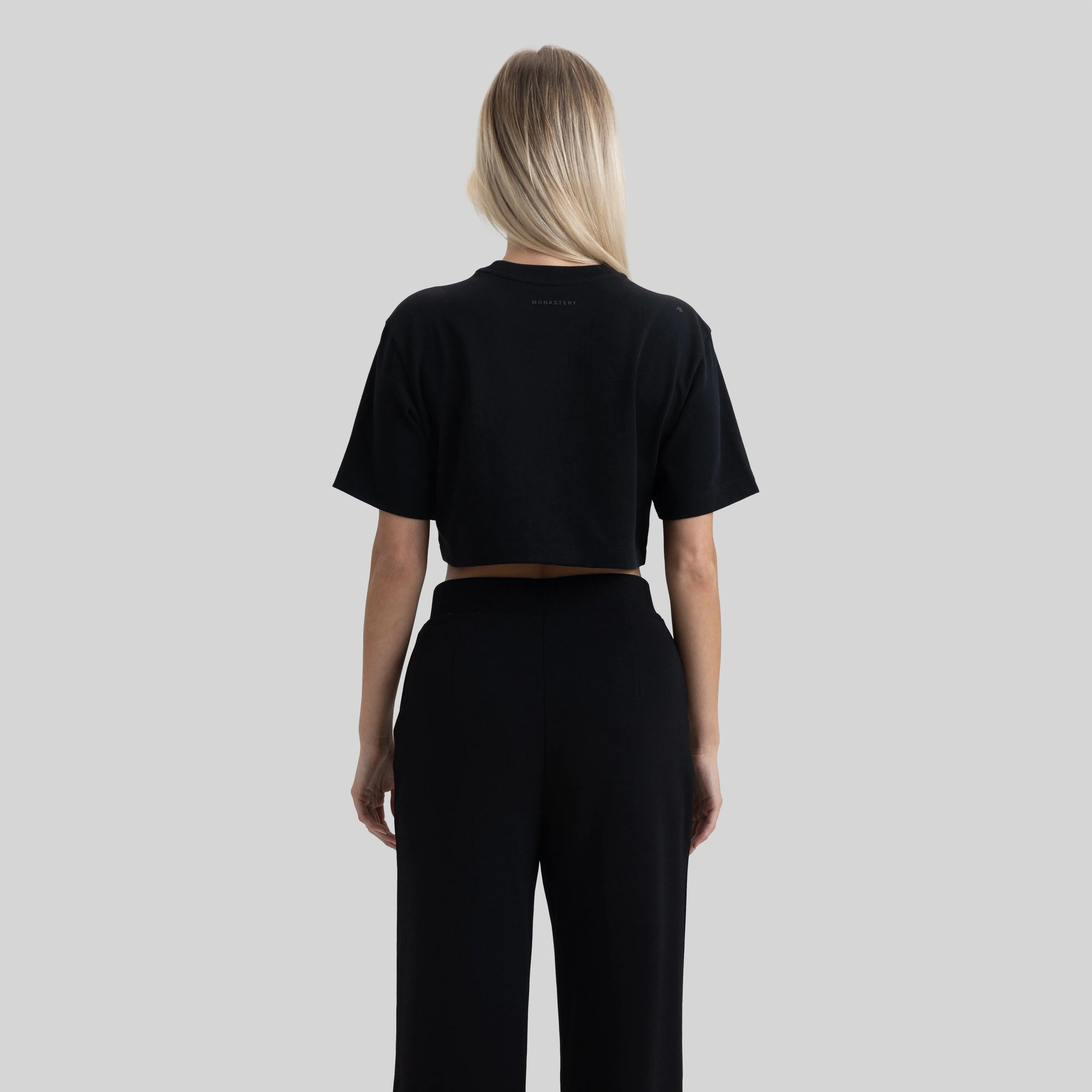 ALAIN CROP TOP BLACK