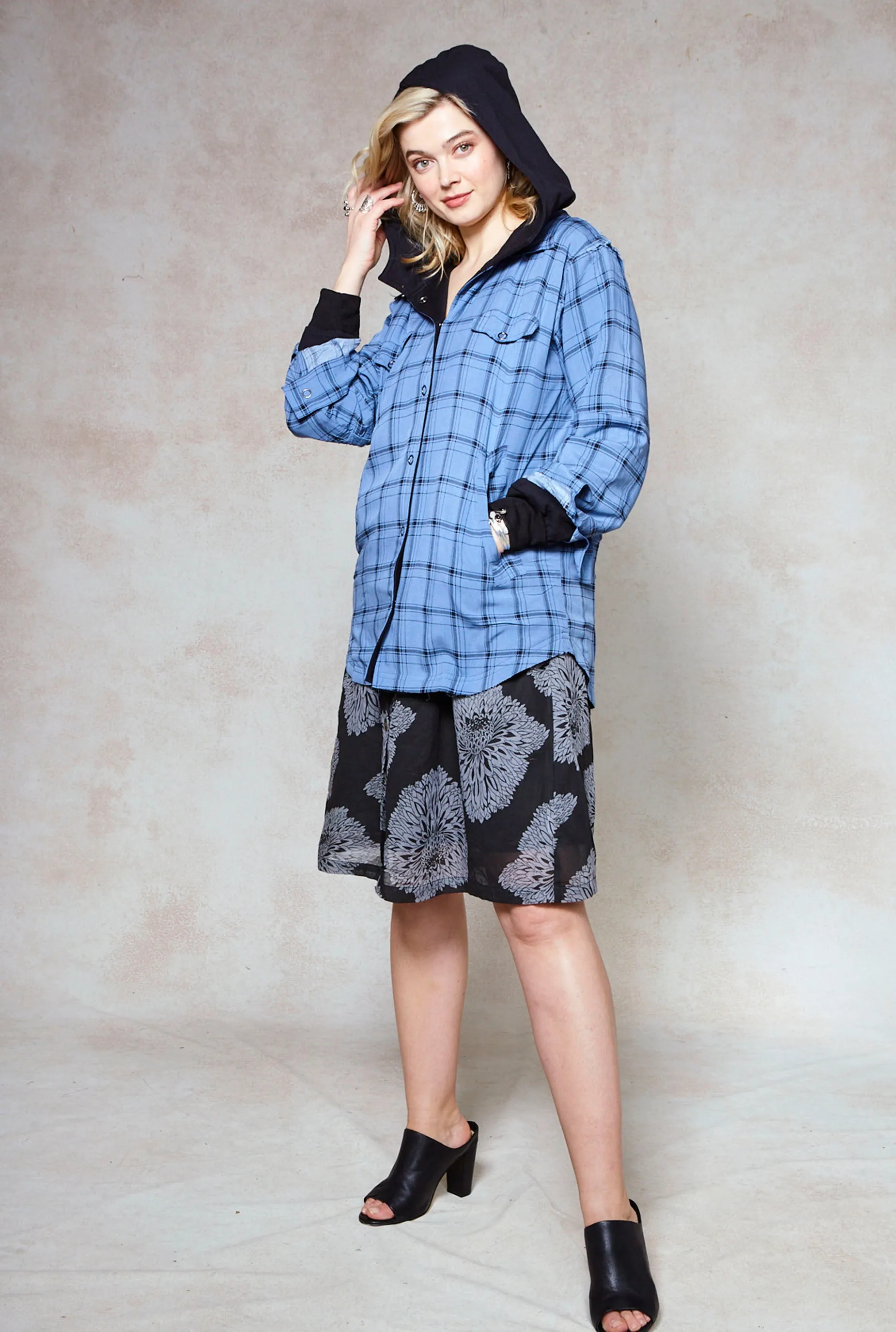 Alice Plaid Hoodie Sweatshirt