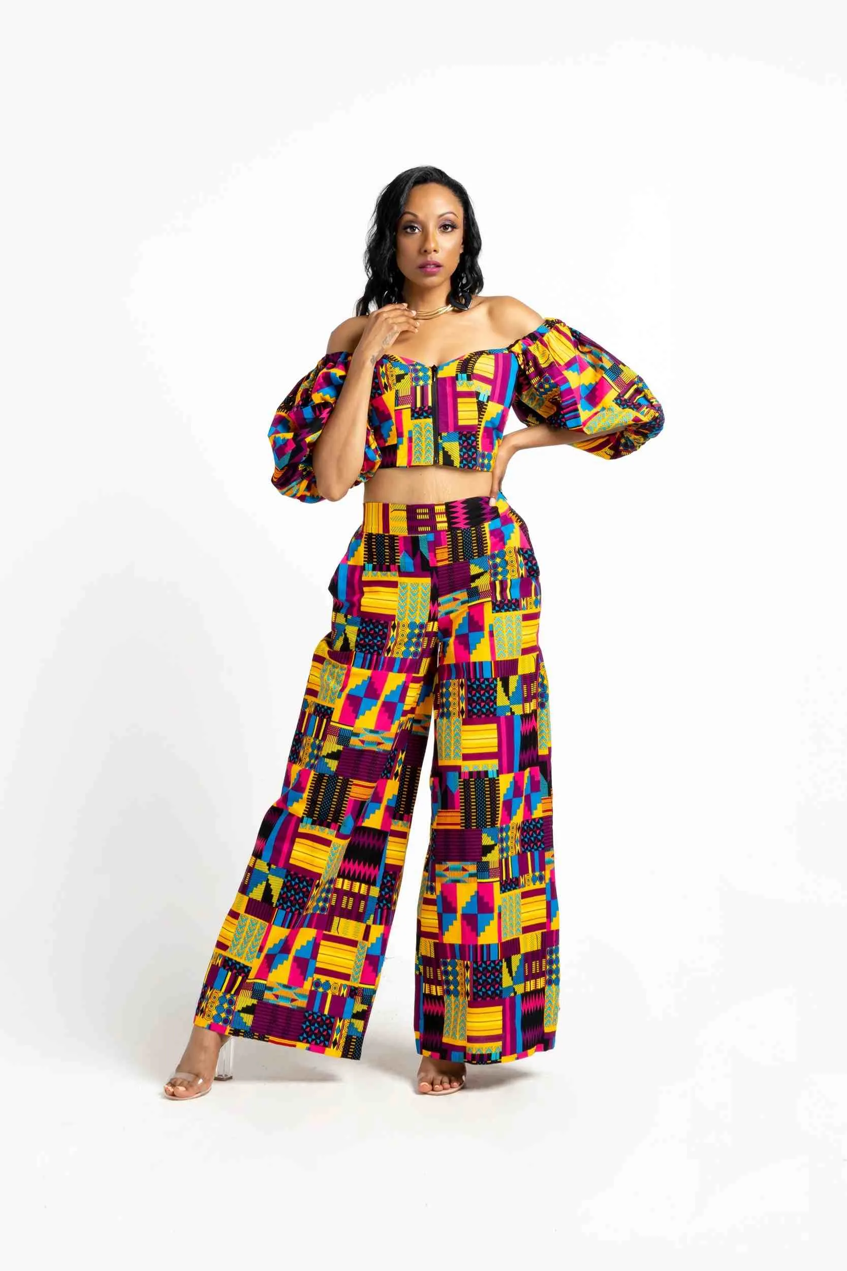 ALISA African Print Women's Crop Top