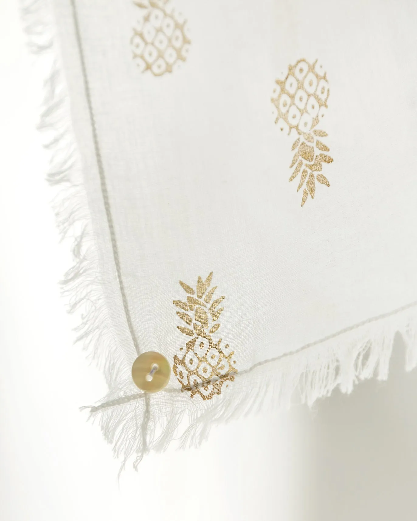 Ananas Scarf - White