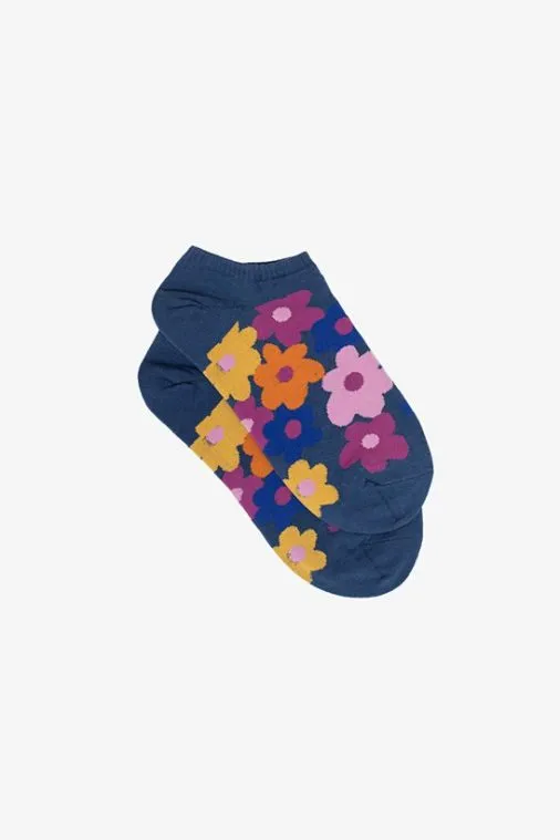 Antler Ankle Sock Retro Flower