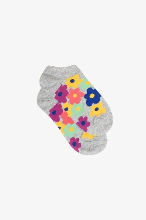 Antler Ankle Sock Retro Flower