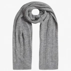 Ariola Knitted Scarf - Light Grey