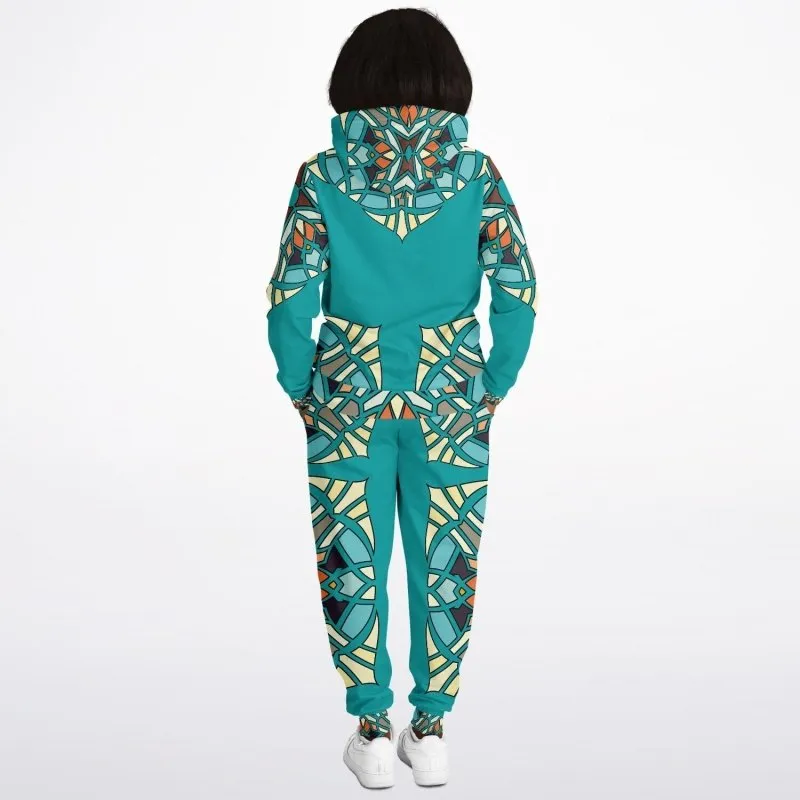 Athletic hoodie jogger combo - Portugal ornament design