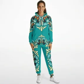 Athletic hoodie jogger combo - Portugal ornament design