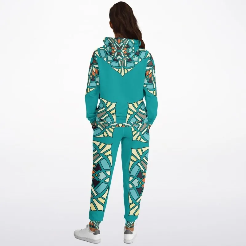 Athletic hoodie jogger combo - Portugal ornament design