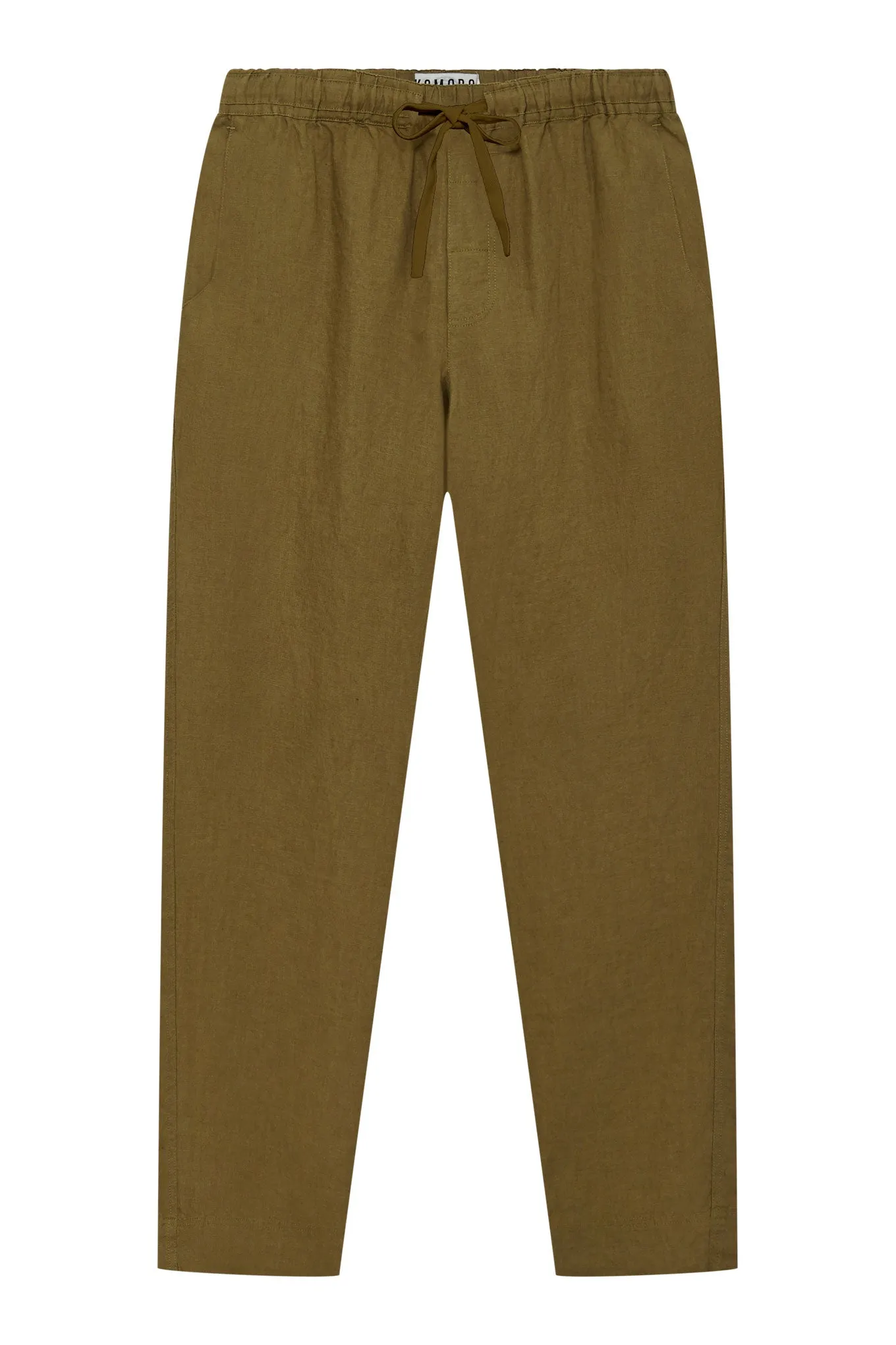 AUGUST - Organic Linen Trouser Khaki