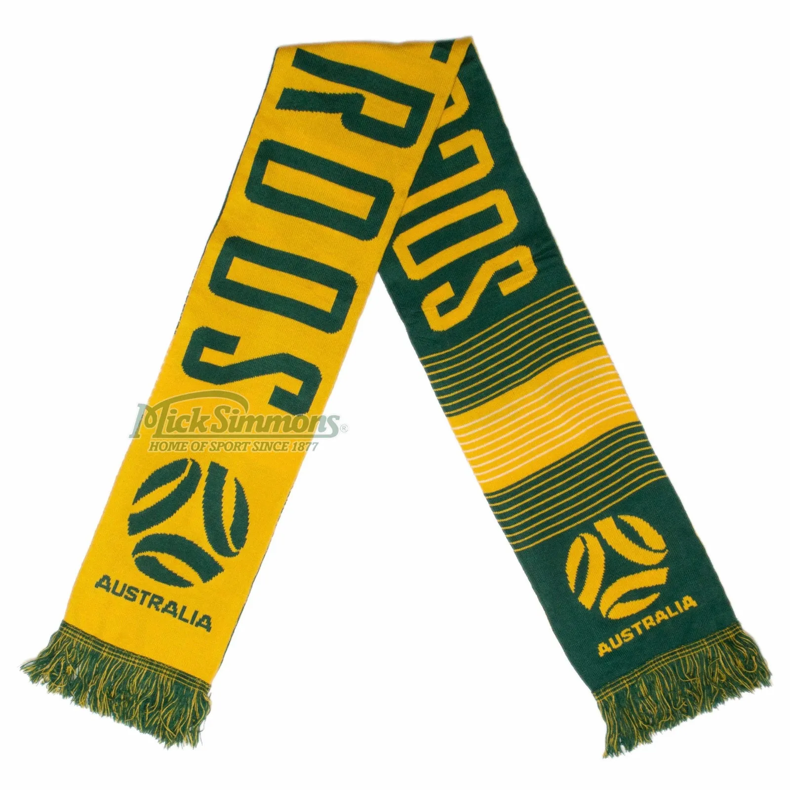 Australia Socceroos Linebreak Jacquard Scarf Football Soccer FFA Logo