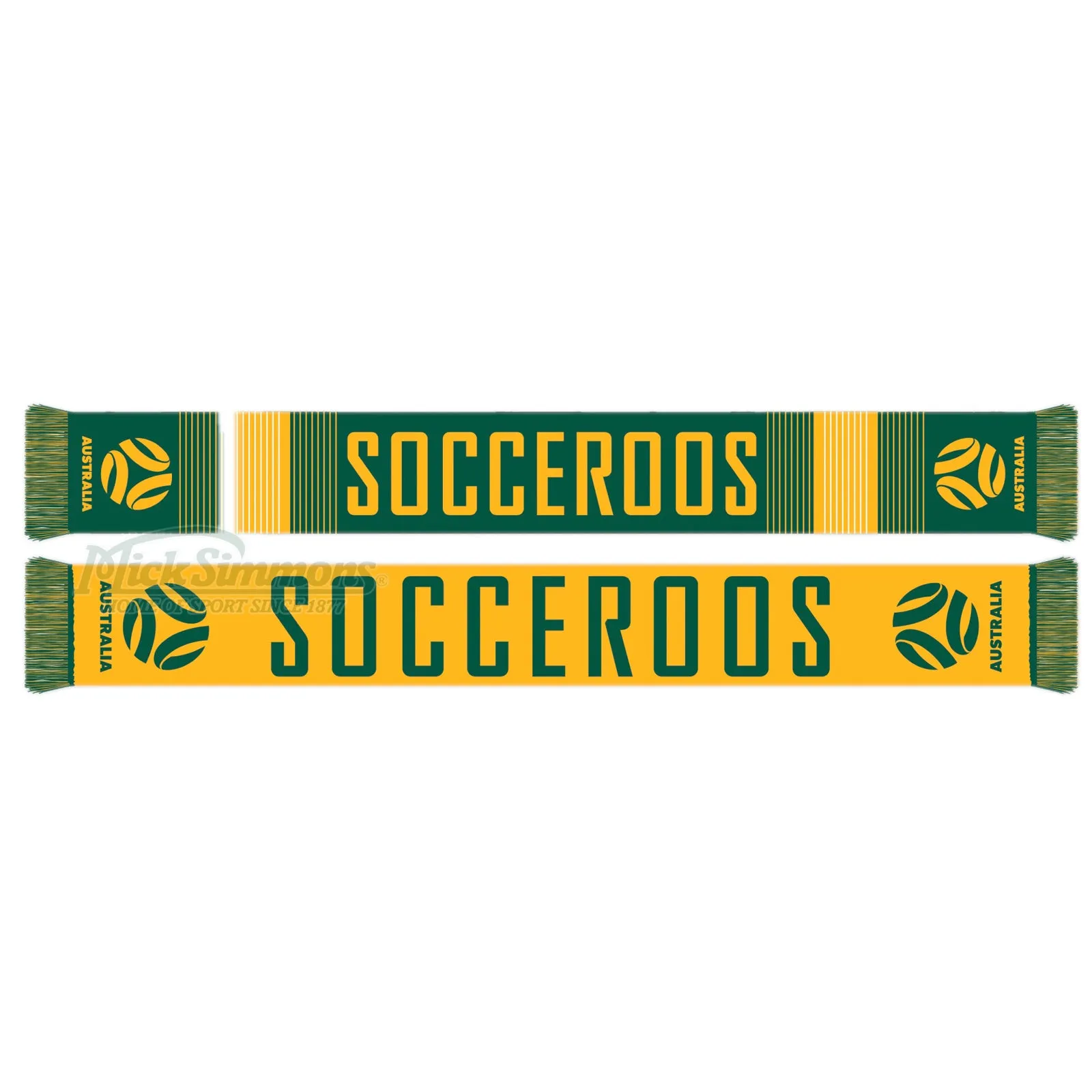 Australia Socceroos Linebreak Jacquard Scarf Football Soccer FFA Logo