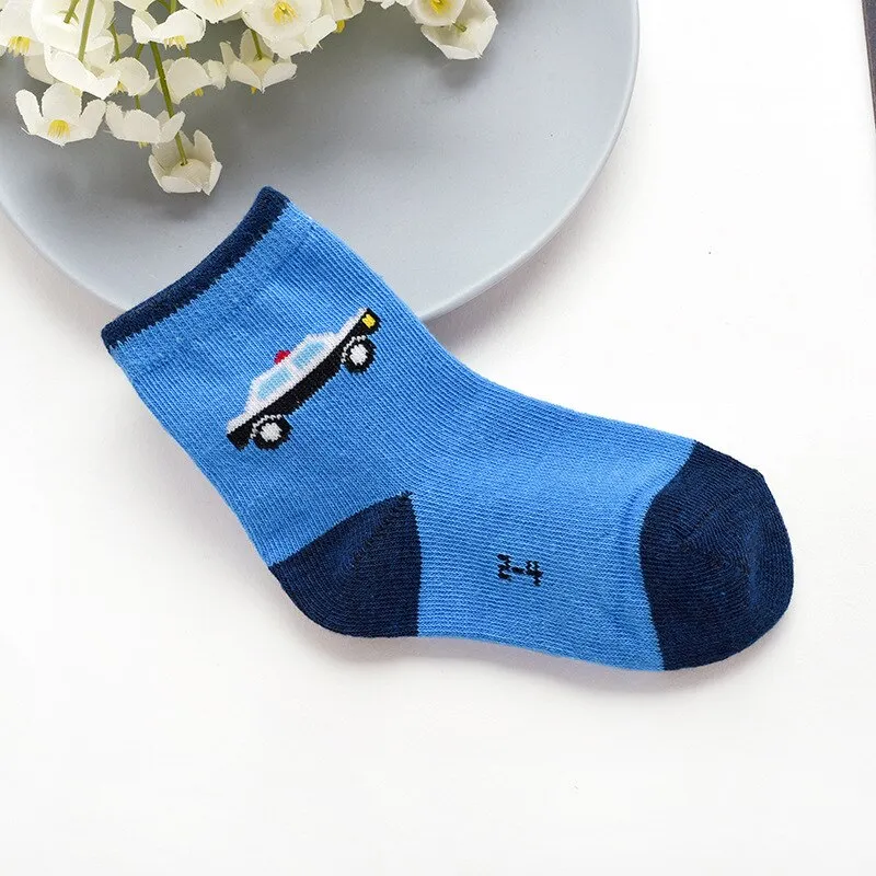 Autumn Cotton 10pieces Boys Socks for 4-9 Year kids