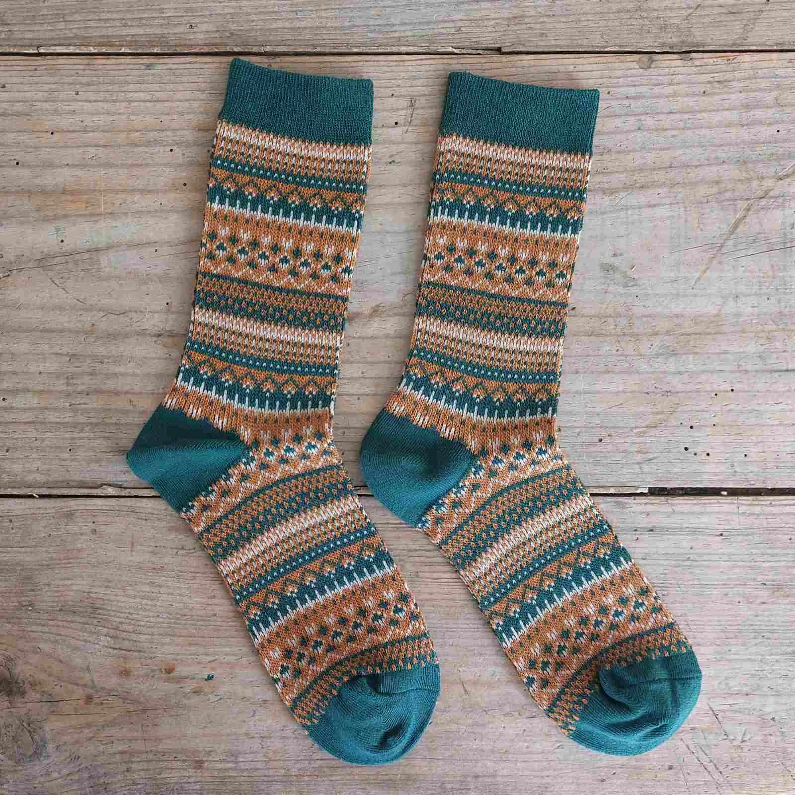 Autumn Fair Isle Socks