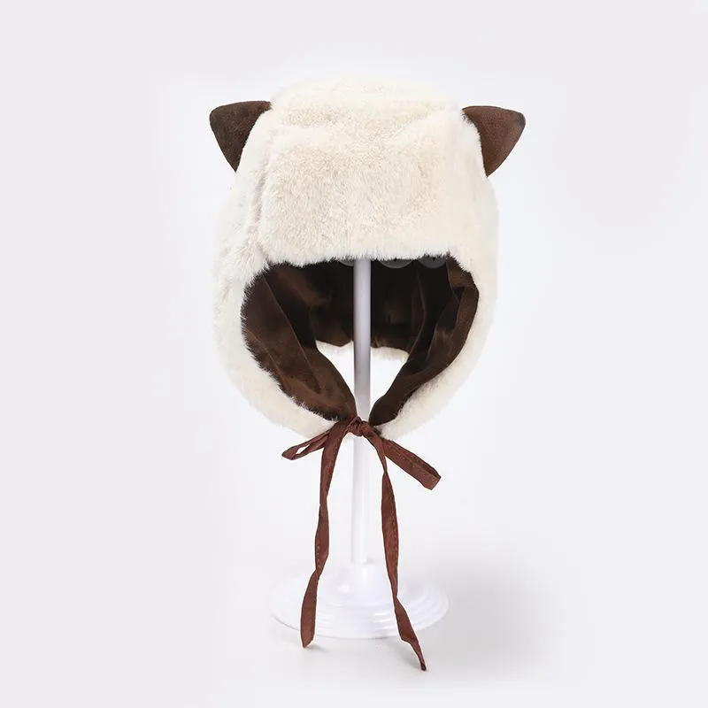 Baby Cute Cat Ears Warm Velvet Hat