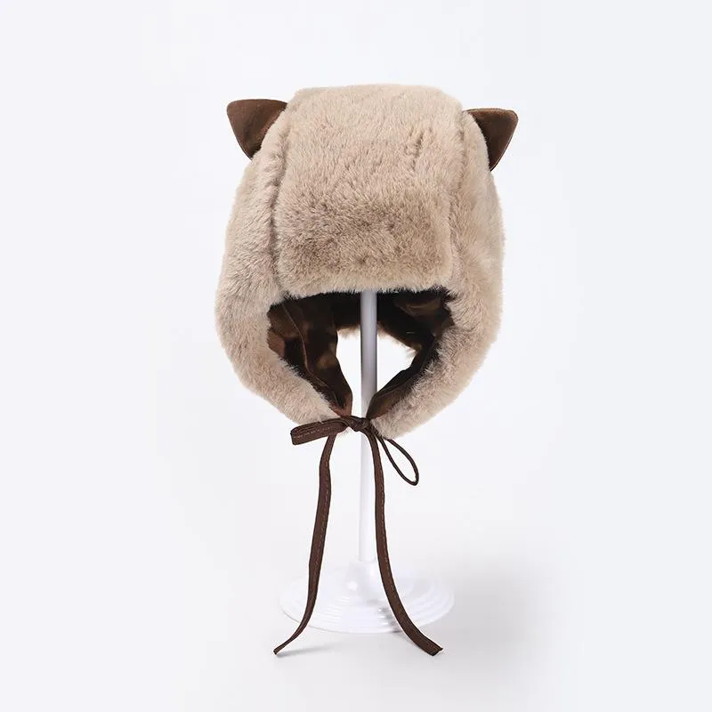 Baby Cute Cat Ears Warm Velvet Hat