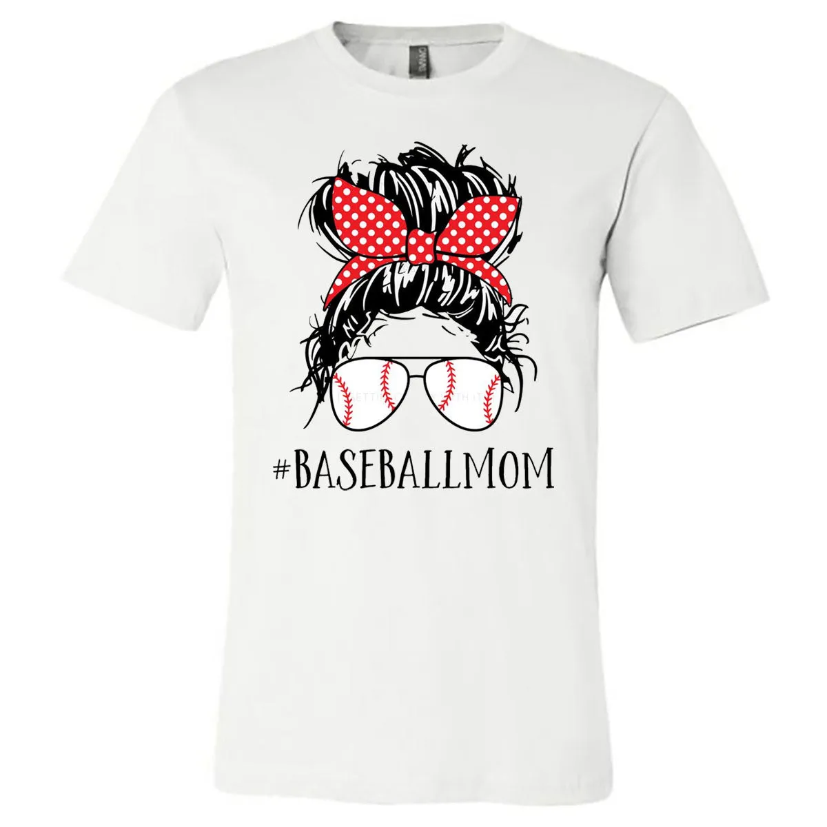 #BaseballMom - White Tee (Tee/Hoodie/Sweatshirt)