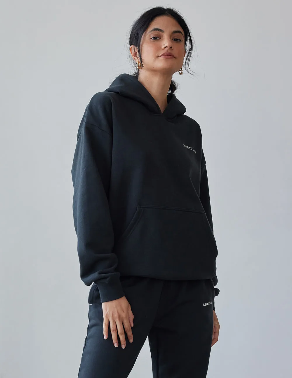 Basics Black Unisex Hoodie