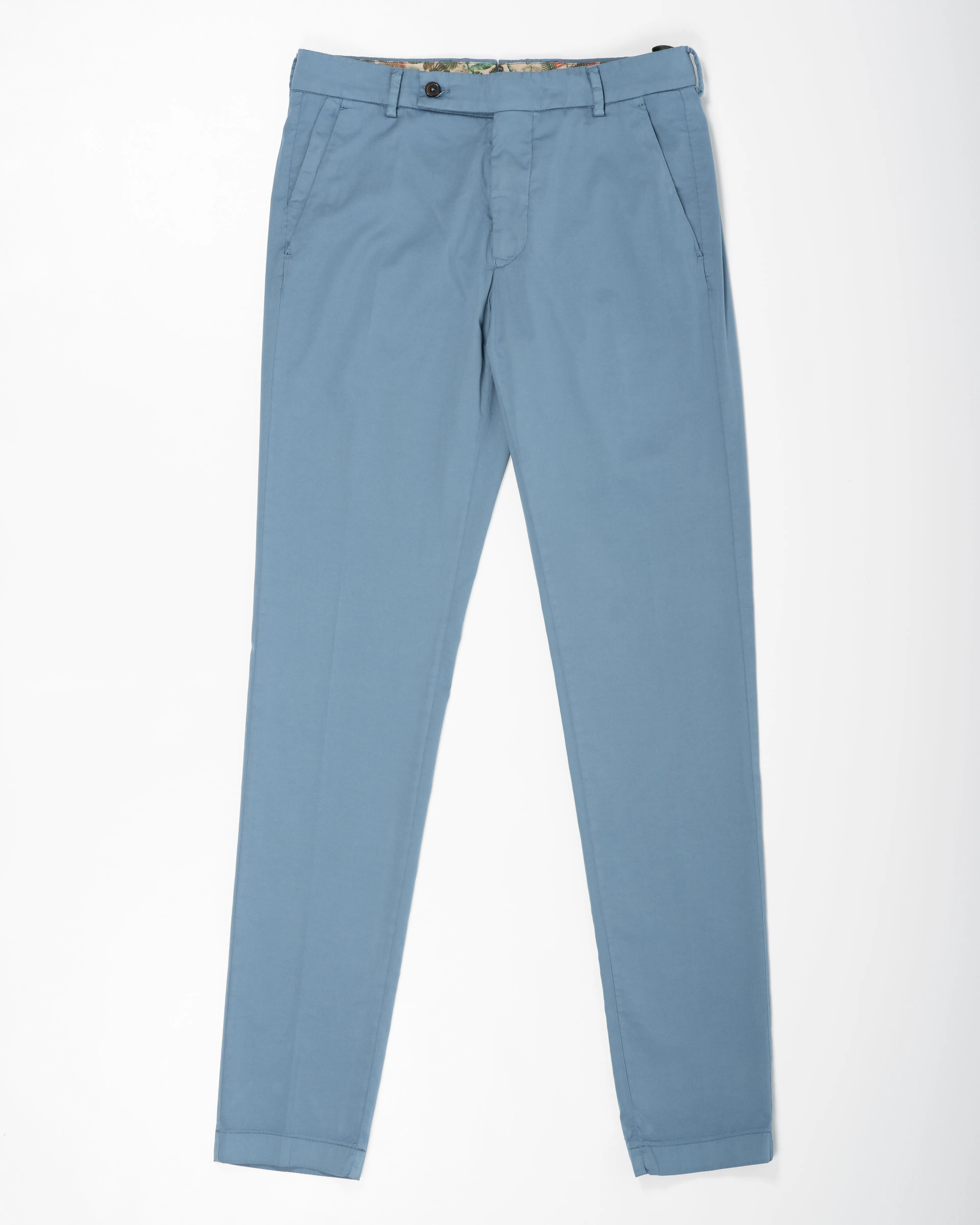 Berwich Morello Garment Dyed Chinos With Silk / Cartazucchero