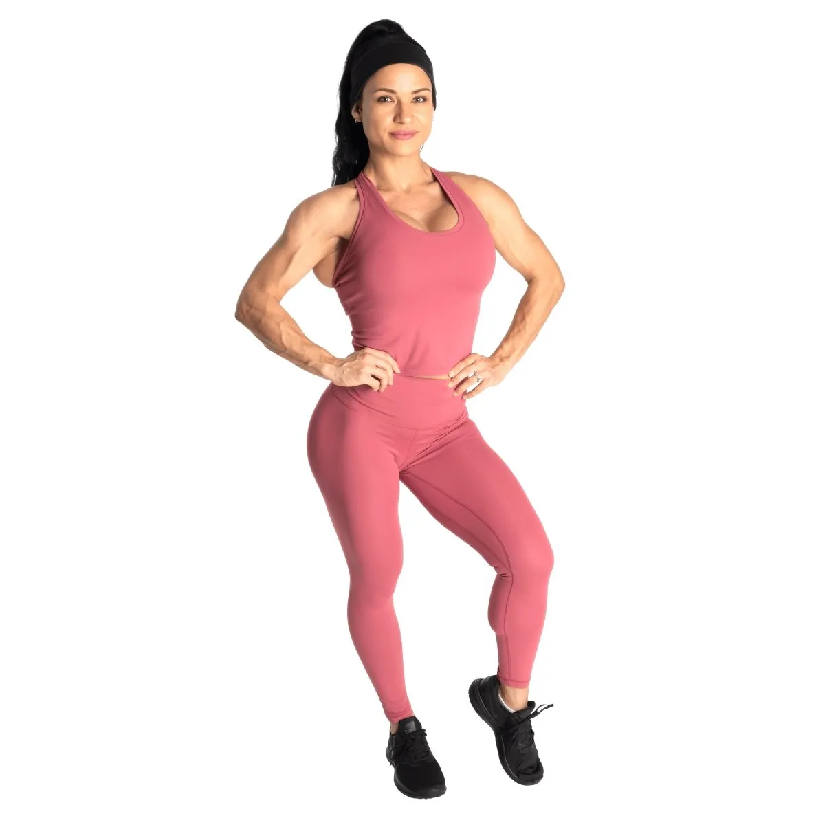 Better Bodies Core Crop T-Back - Rouge Pink