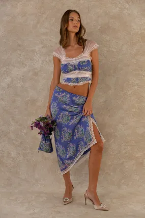 Bias Maxi Skirt - Sweet Pea