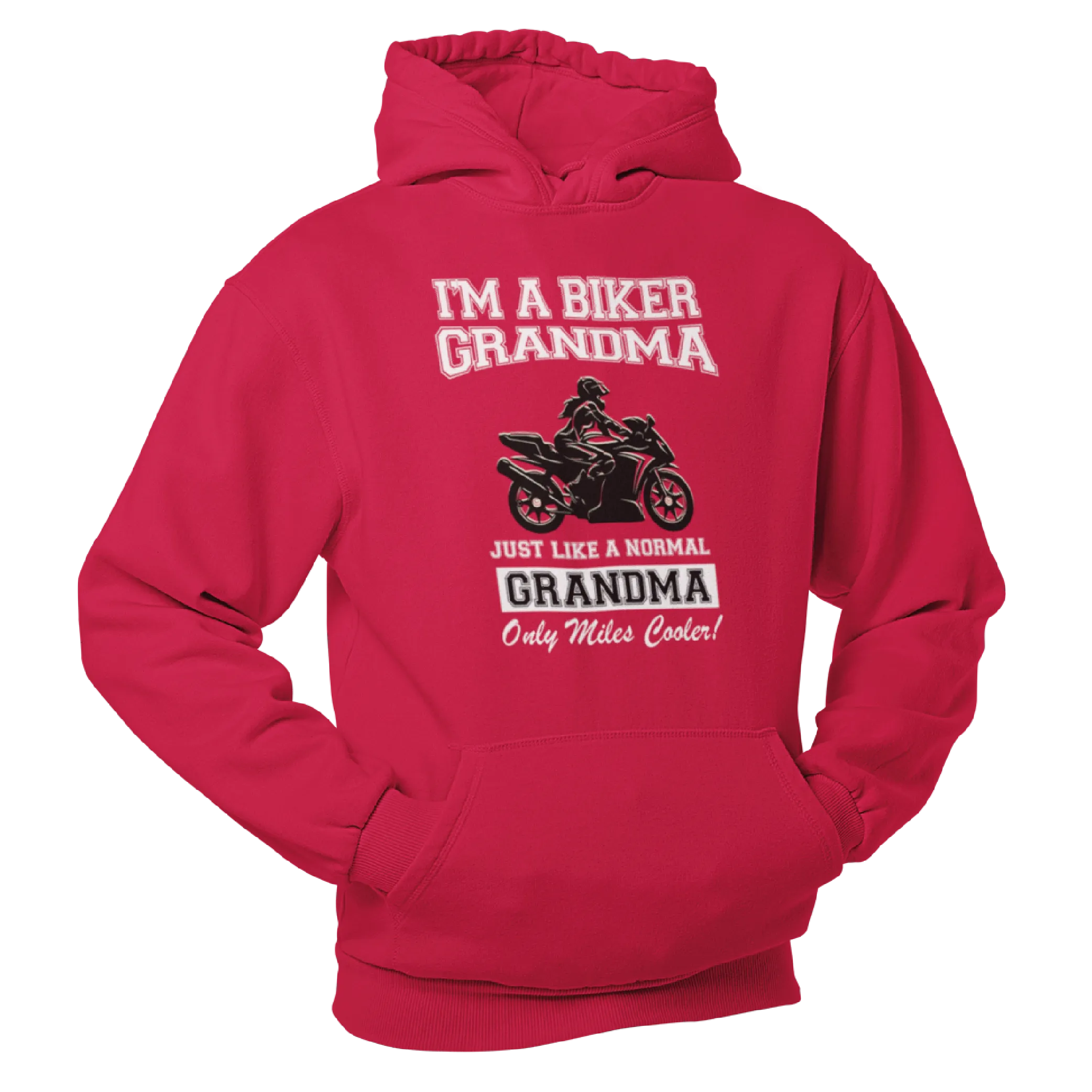 Biker Grandma Motorbike Humour Hoodie