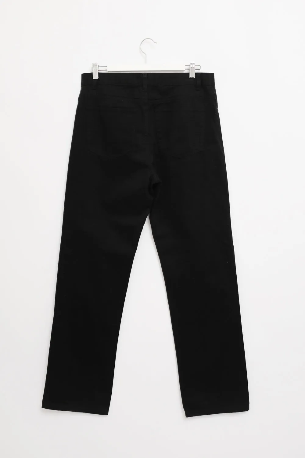 BLACK LONG DENIM PANTS