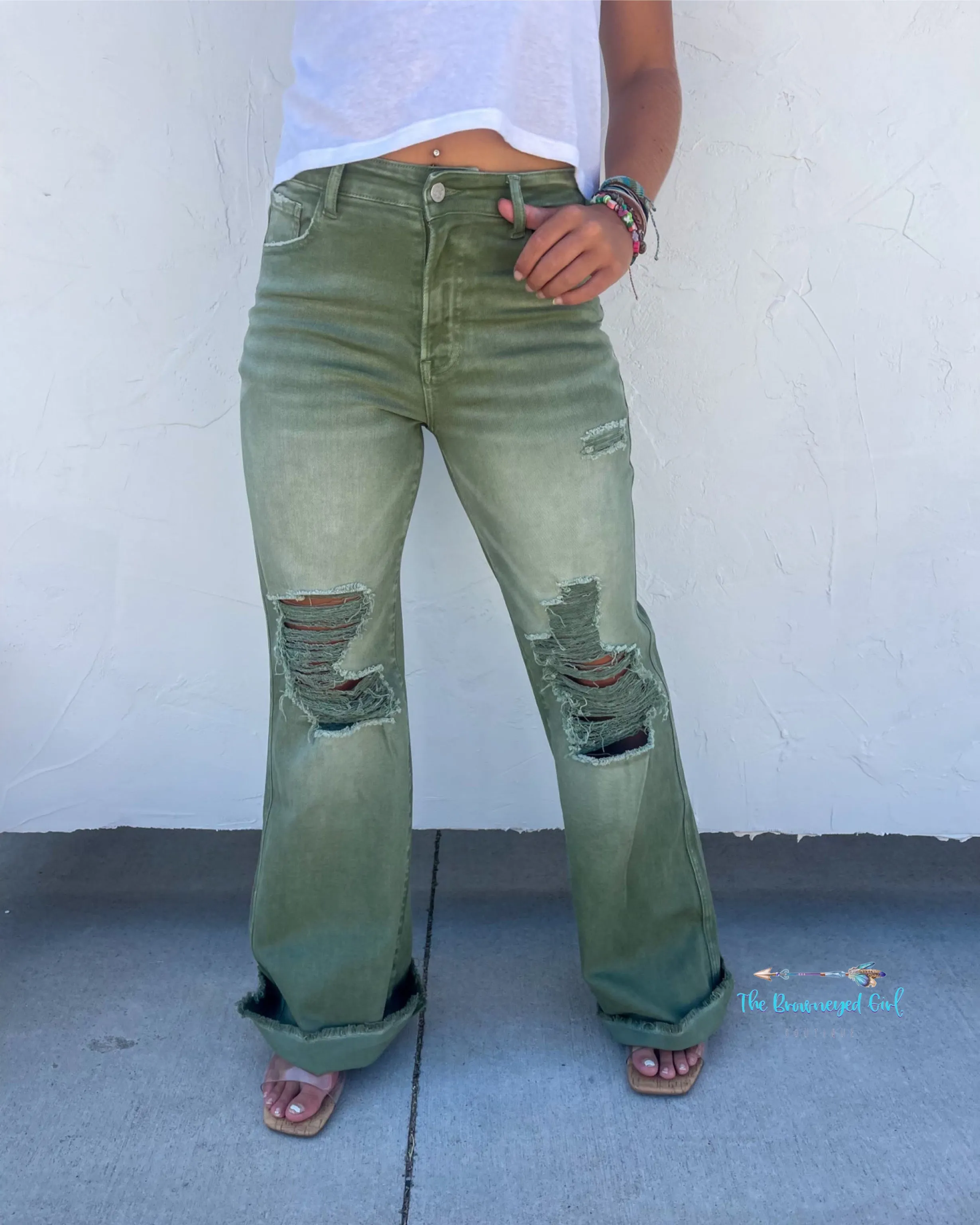 Blakeley Colored Distressed Jeans