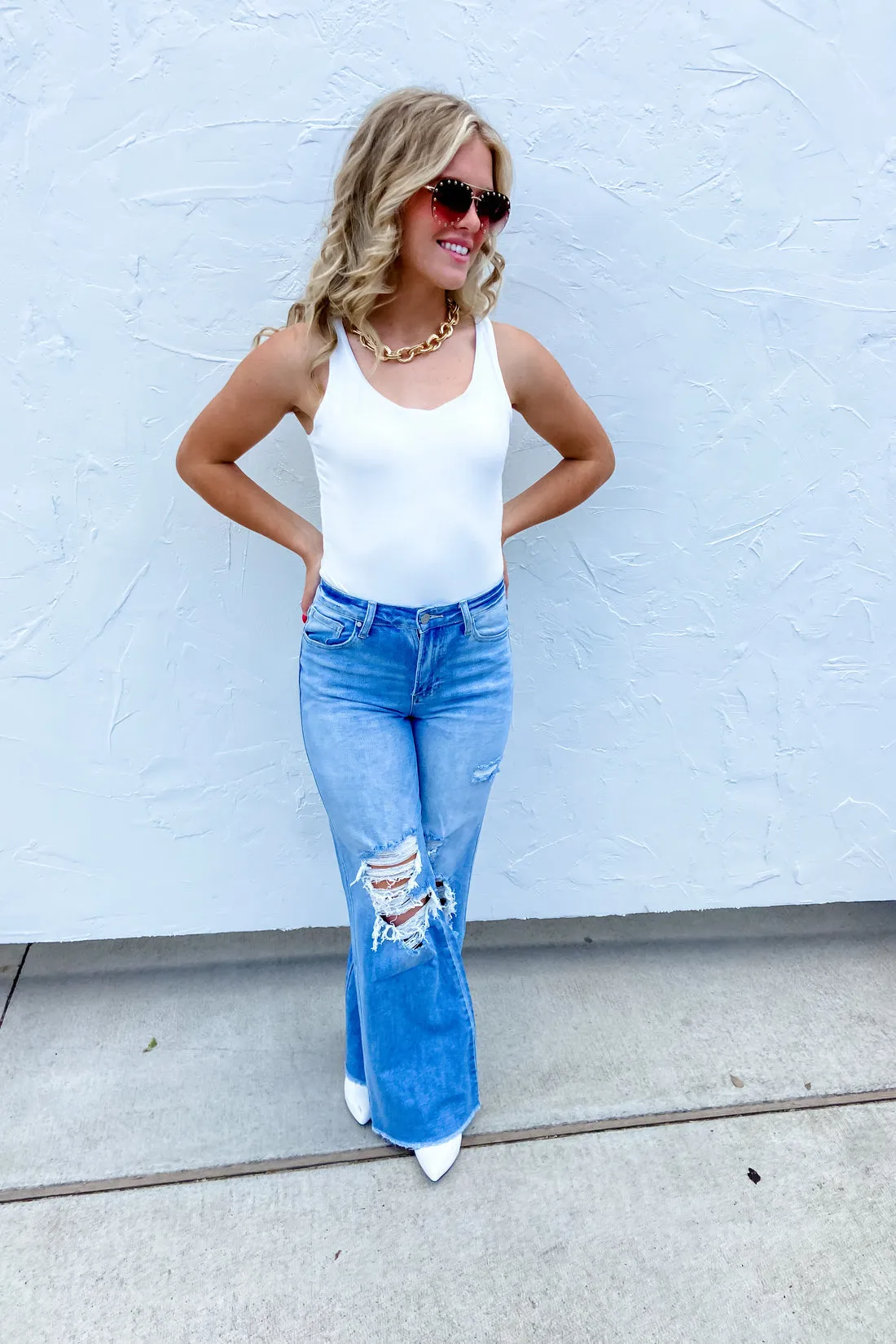 Blakeley Distressed Jeans {2 Wash Options}