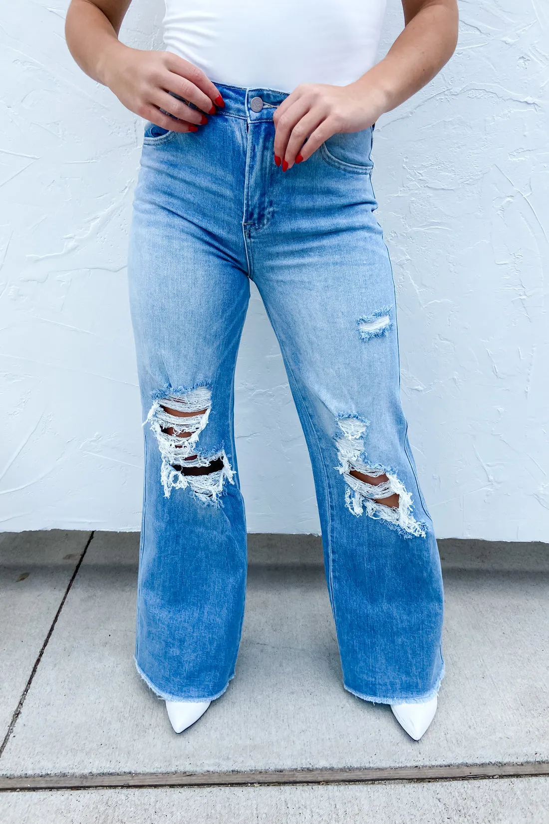 Blakeley Distressed Jeans {2 Wash Options}