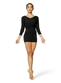 Bloch V-Neck Diamond 3/4 Sleeve Sweater - Z3106