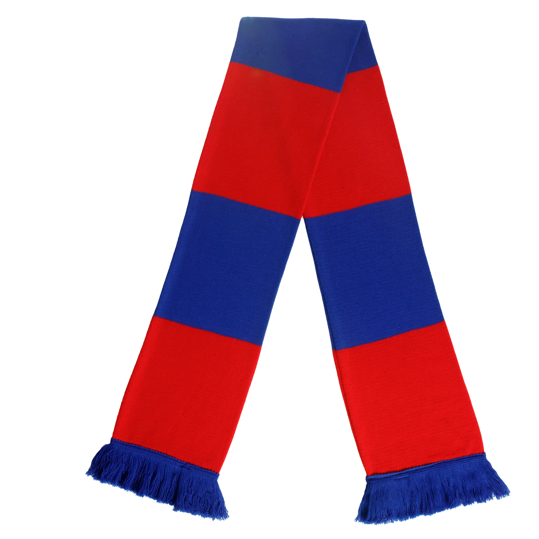 Blue and Red Bar Scarf