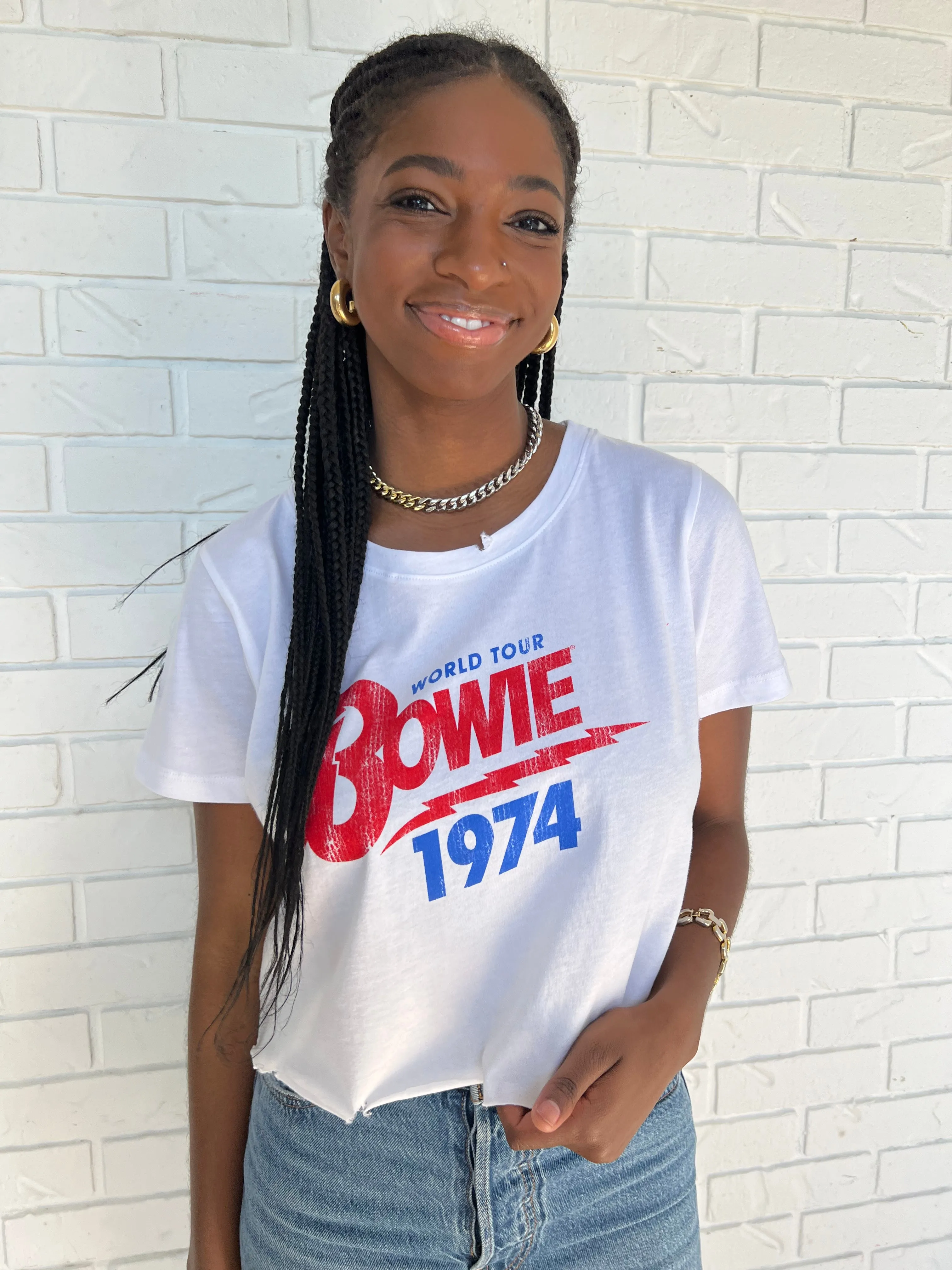 Bowie 74' World Tour Crop Tee