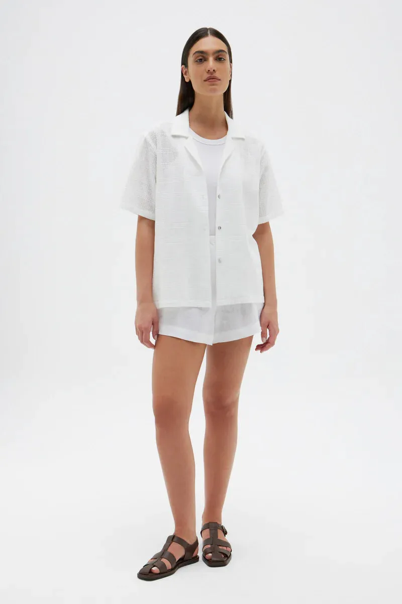 Broderie Anglaise Shirt White