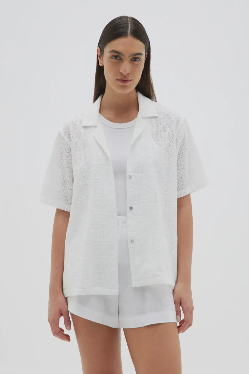 Broderie Anglaise Shirt White