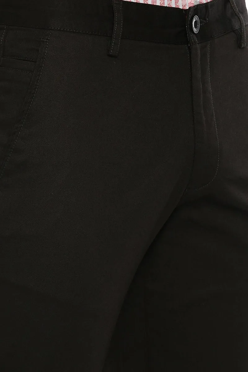 Bronx Chinos - Charcoal Black Trouser For Men | Ariser