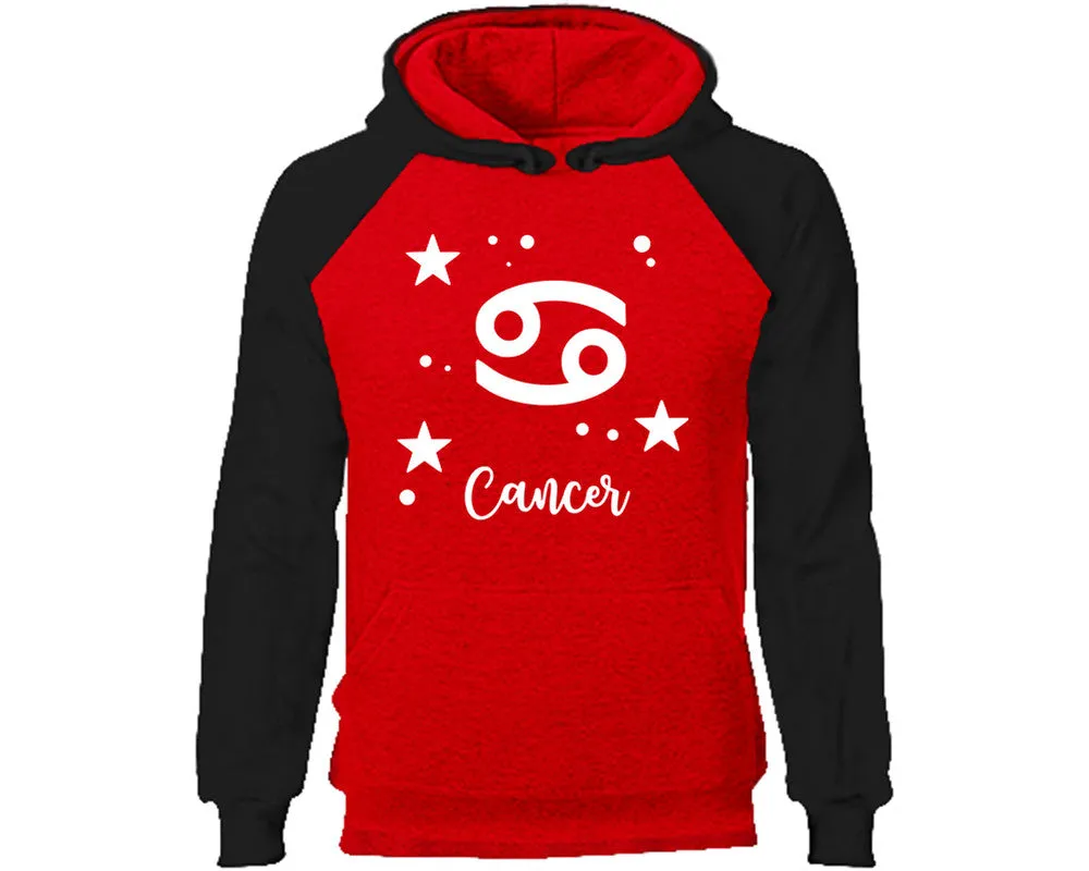 Cancer Zodiac Sign Pullover Raglan Hoodie