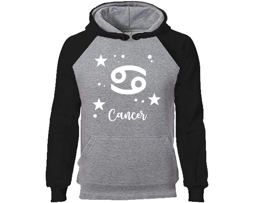 Cancer Zodiac Sign Pullover Raglan Hoodie