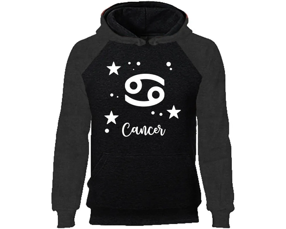 Cancer Zodiac Sign Pullover Raglan Hoodie