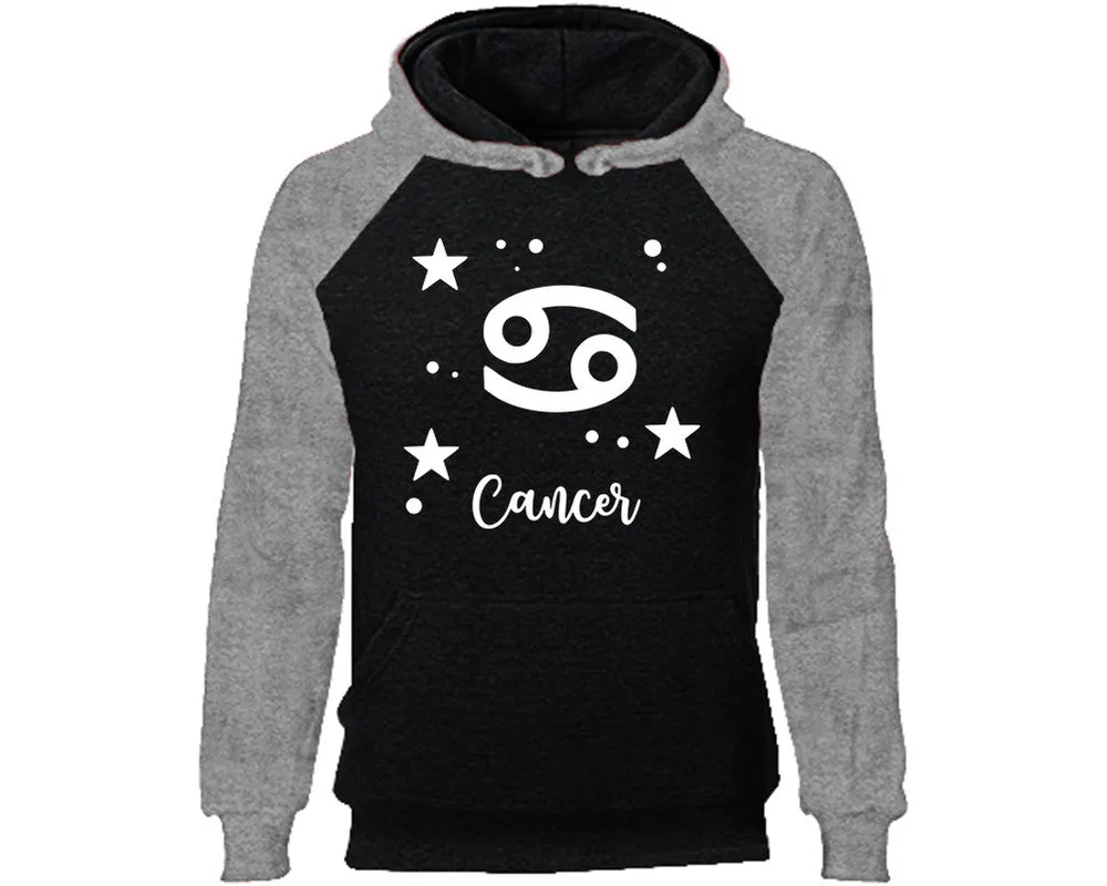 Cancer Zodiac Sign Pullover Raglan Hoodie