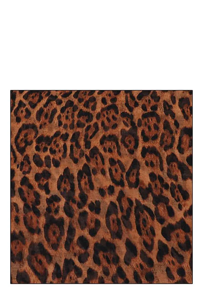 Chiffon Soft Leopard Infinity Scarf