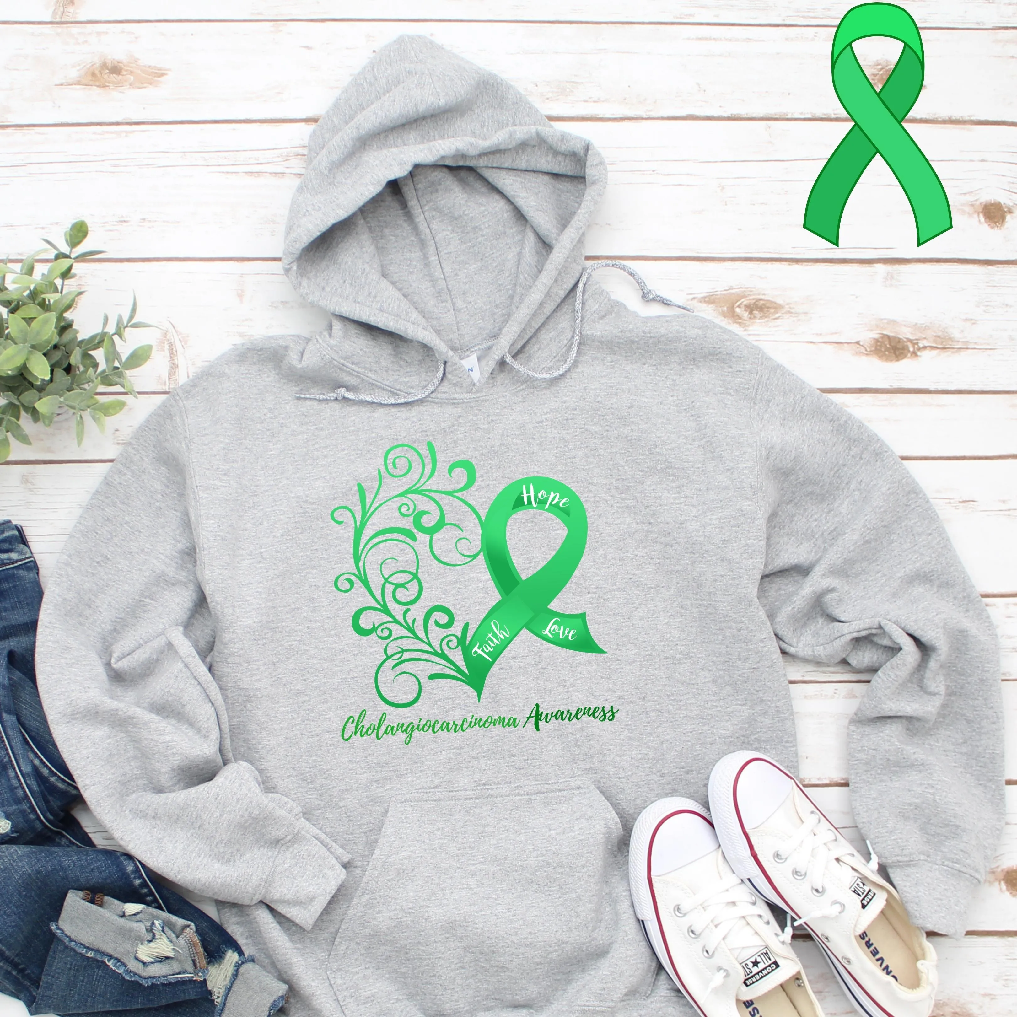 Cholangiocarcinoma Awareness Hoodie - Several Colors Available