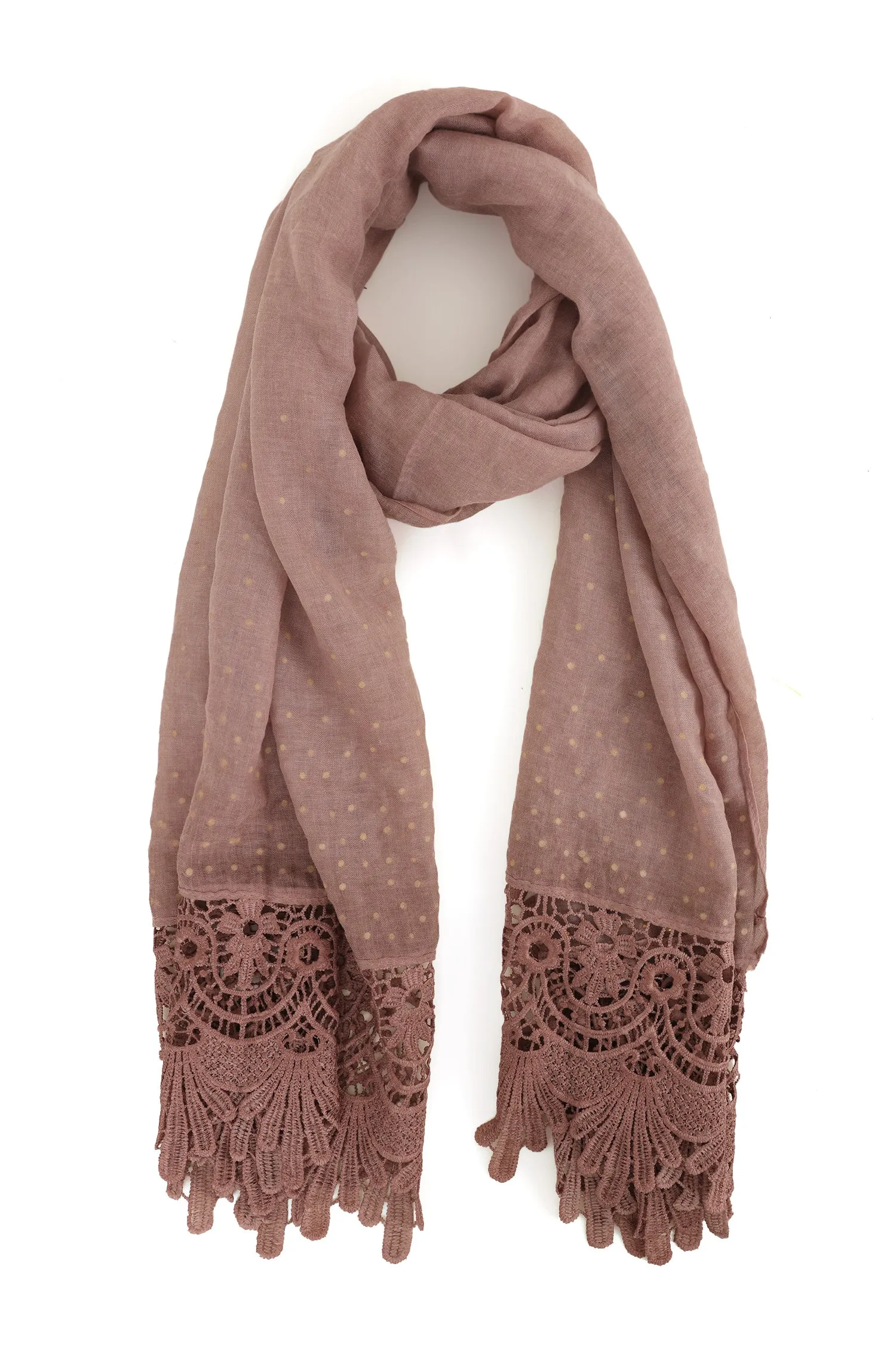 CLASSIC COTTON CHARM SCARF-KHAKI