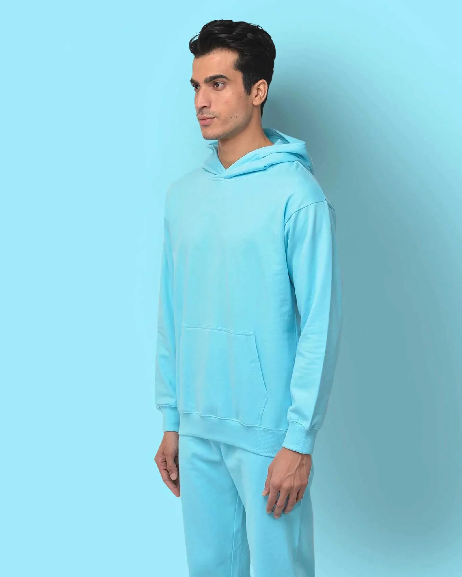 Classic Hoodie: Aqua Blue