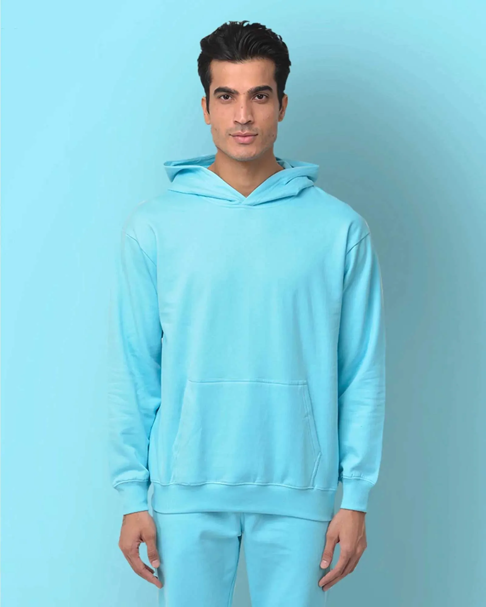 Classic Hoodie: Aqua Blue