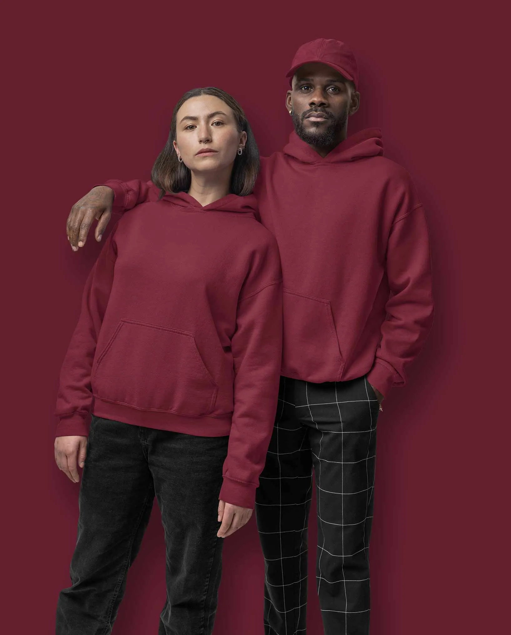 Classic Hoodie: Crimson