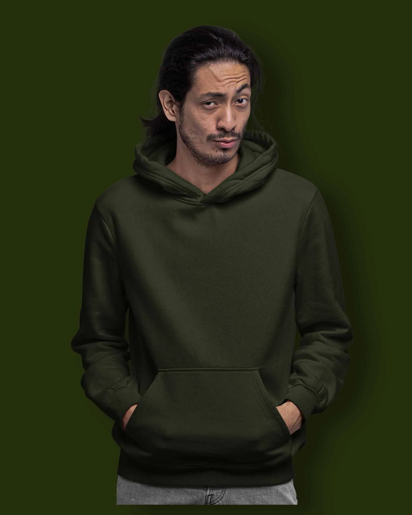 Classic Hoodie: Military Green